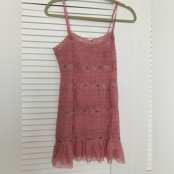 NWOT FP Intimately Condesa sheer slip dress spaghetti straps cutesy VDay size XS - Picture 6 of 9